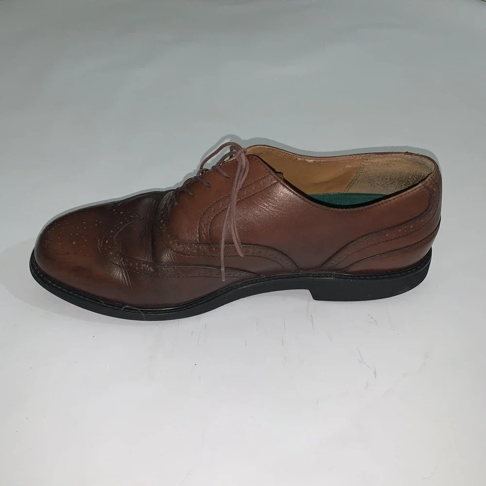 Rockport Shoes Mens Size 11 W Brown Leather Wingtip Brogue Dress Oxford Comfort